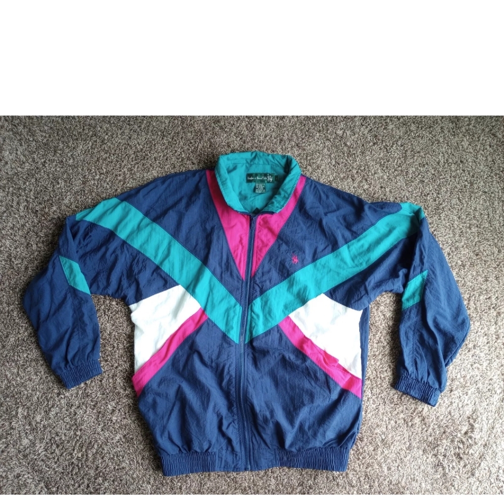 Vtg Windbreaker Jacket Knights of Round Table Retro Full Zip See Photo F…